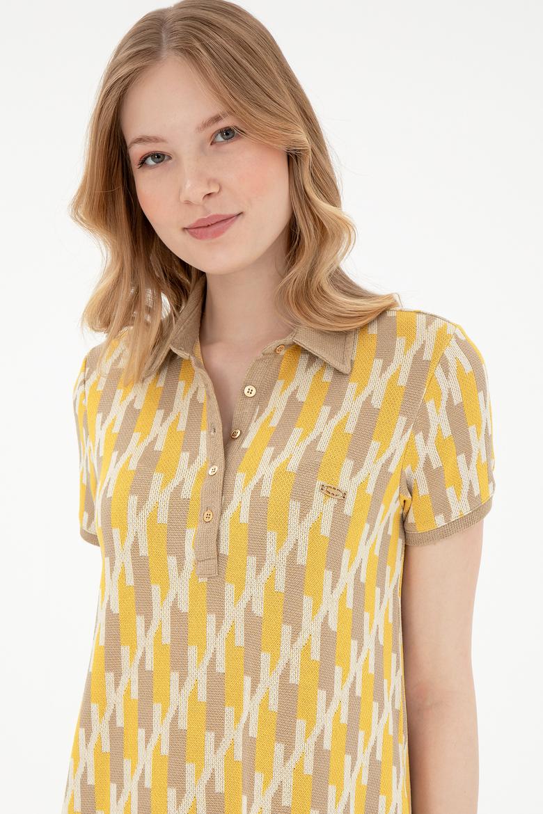 Kadın Açık Haki Örme Elbise - 50281922021