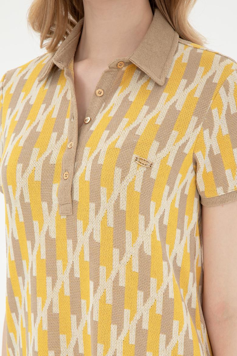 Kadın Açık Haki Örme Elbise - 50281922021