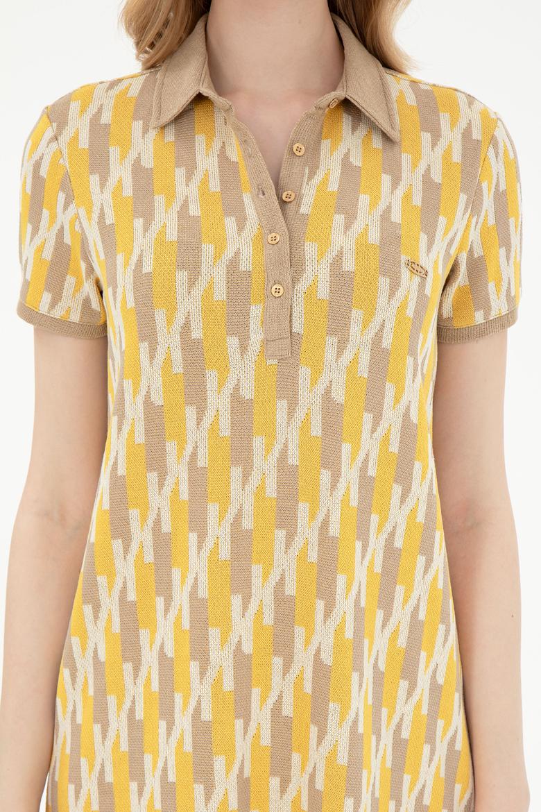 Kadın Açık Haki Örme Elbise - 50281922021