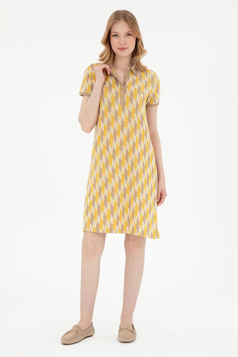 Kadın Açık Haki Örme Elbise - 50281922021