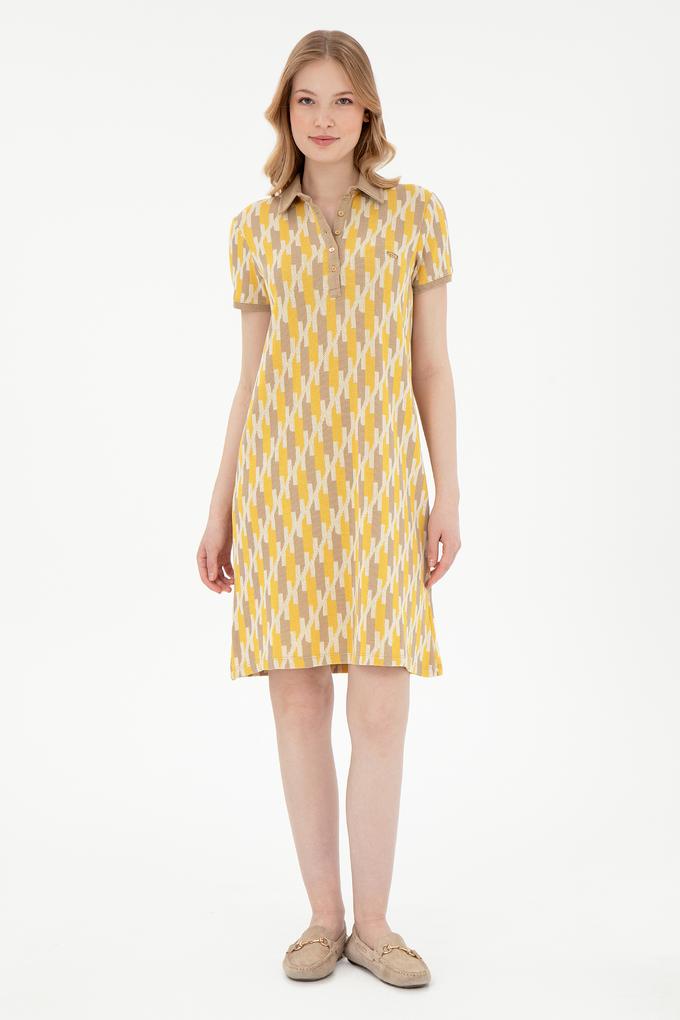 Kadın Açık Haki Örme Elbise