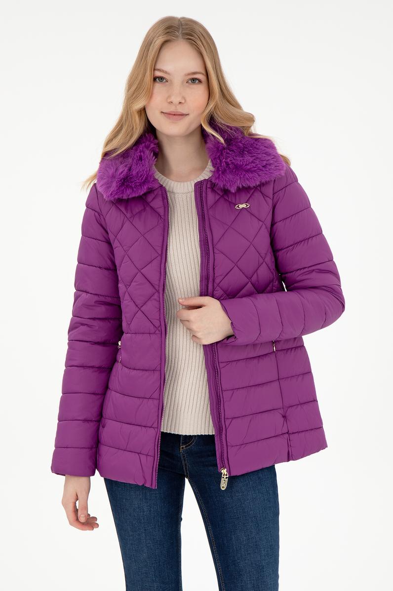 Kadın Menekşe Mont