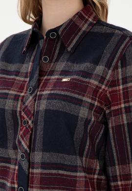 Kadın Lacivert Uzun Kollu Gömlek - 50297116002