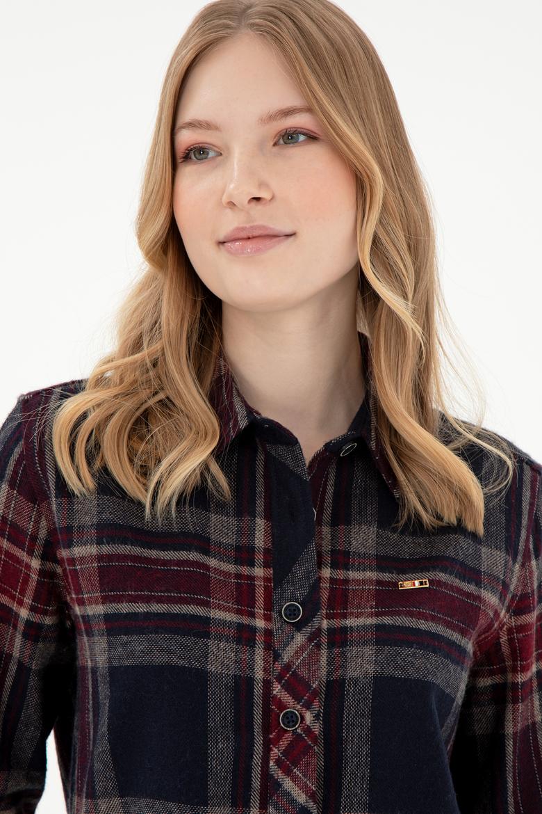 Kadın Lacivert Uzun Kollu Gömlek - 50297116002