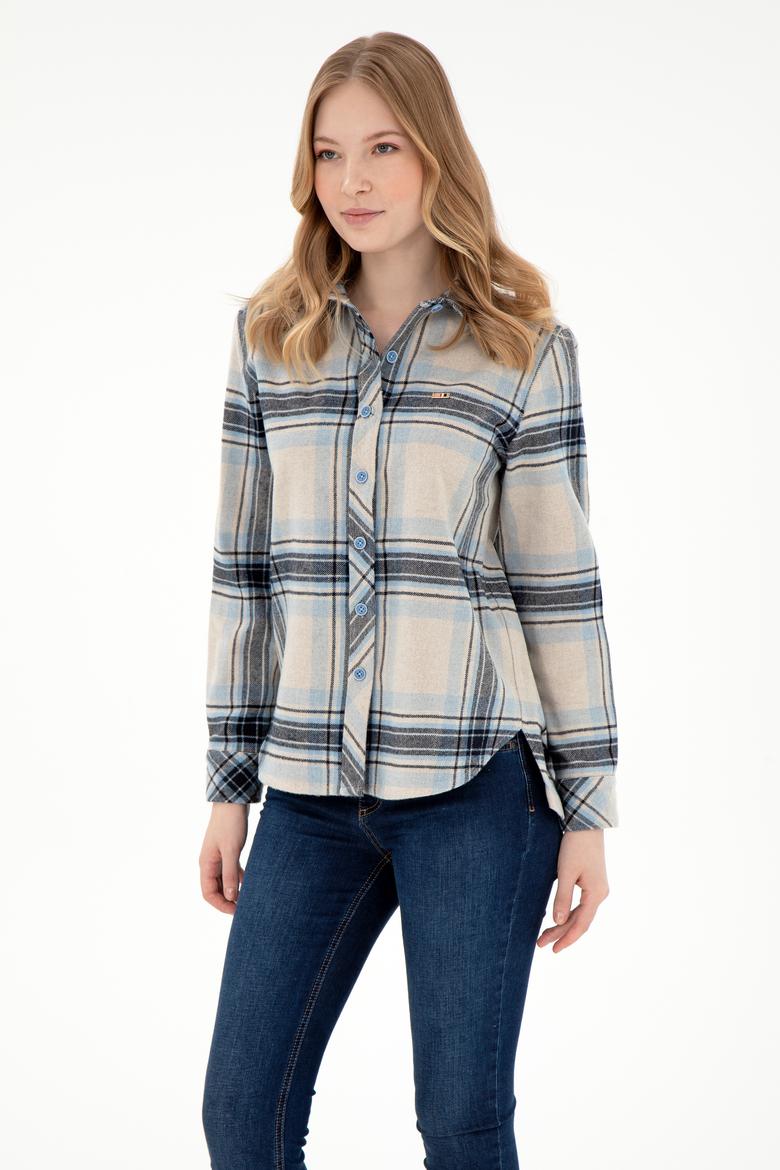 Kadın Krem Uzun Kollu Gömlek