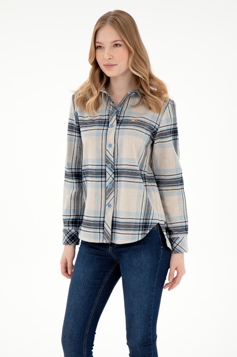 Kadın Krem Uzun Kollu Gömlek