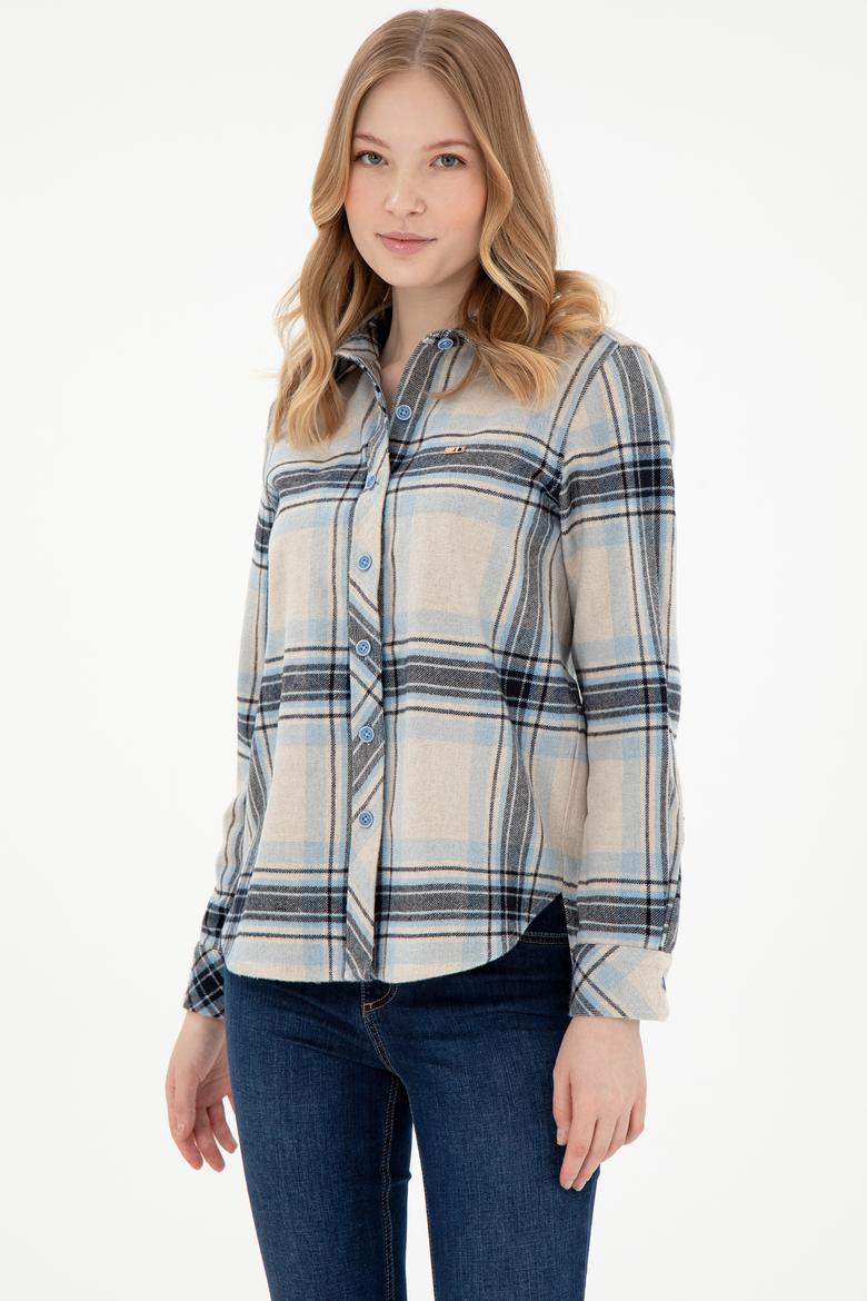 Kadın Krem Uzun Kollu Gömlek - 50297116013