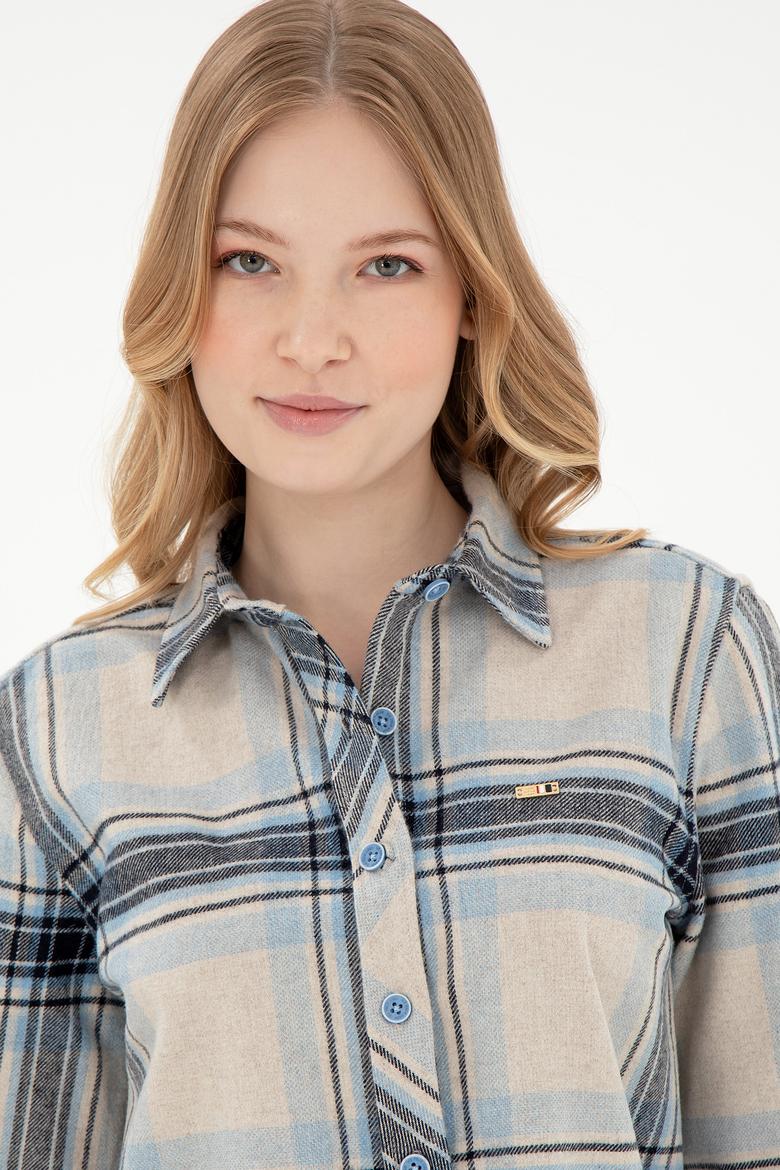 Kadın Krem Uzun Kollu Gömlek - 50297116013