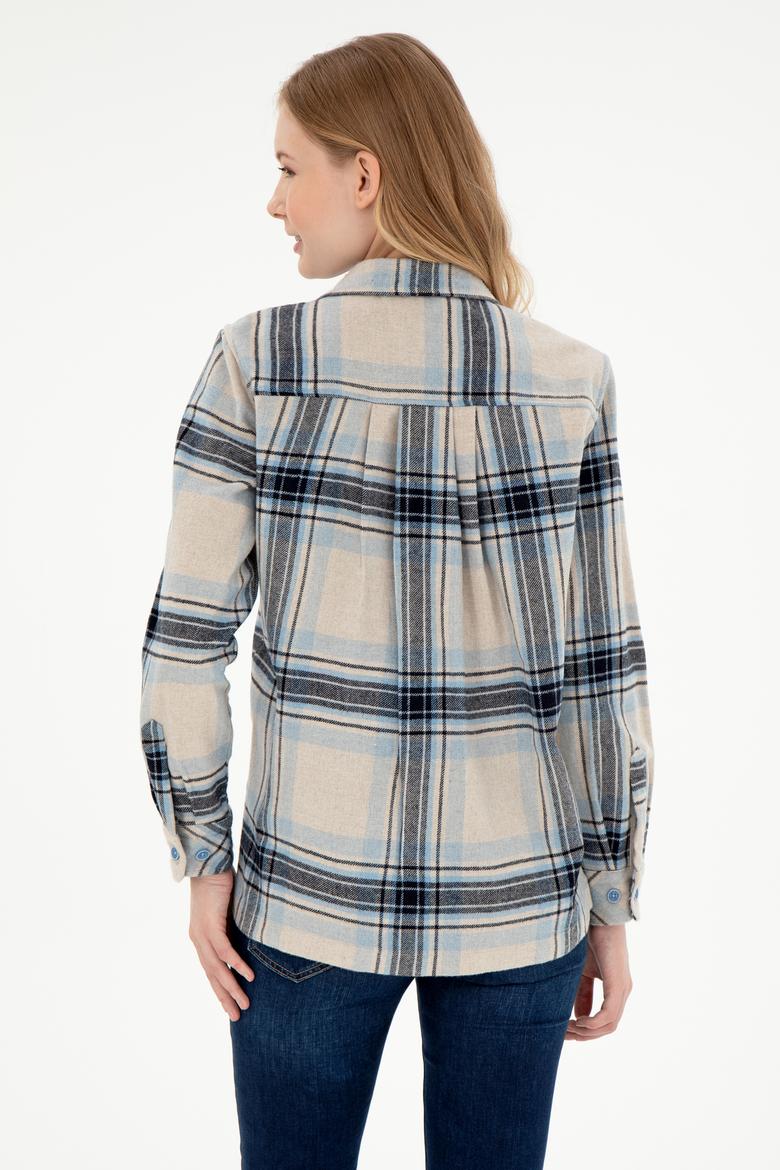 Kadın Krem Uzun Kollu Gömlek - 50297116013