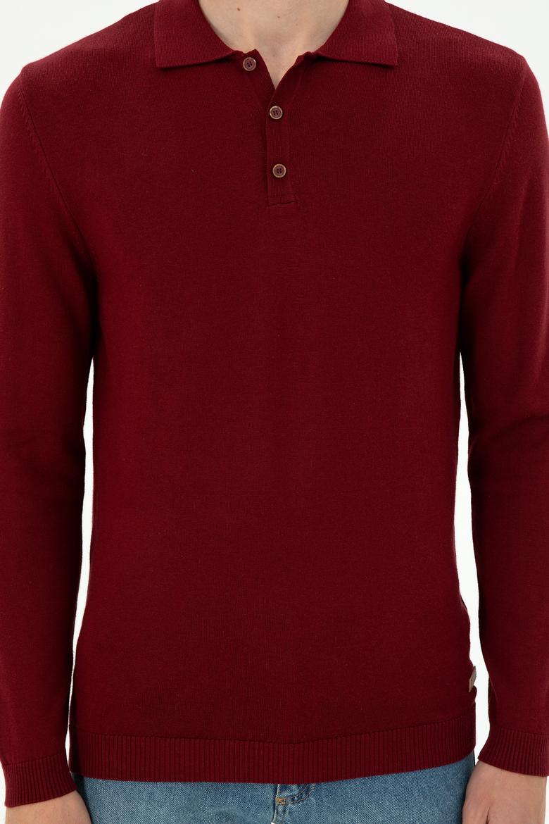 Erkek Bordo Basic Kazak - 50294739028