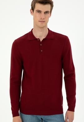 Erkek Bordo Basic Kazak - 50294739028