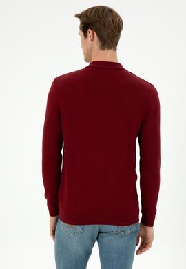 Erkek Bordo Basic Kazak - 50294739028