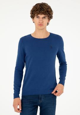 Erkek İndigo Basic Kazak - 50293505132