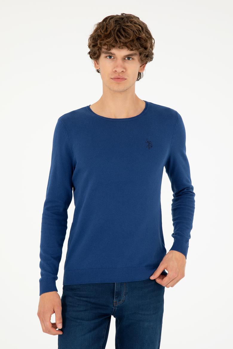 Erkek İndigo Basic Kazak - 50293505132