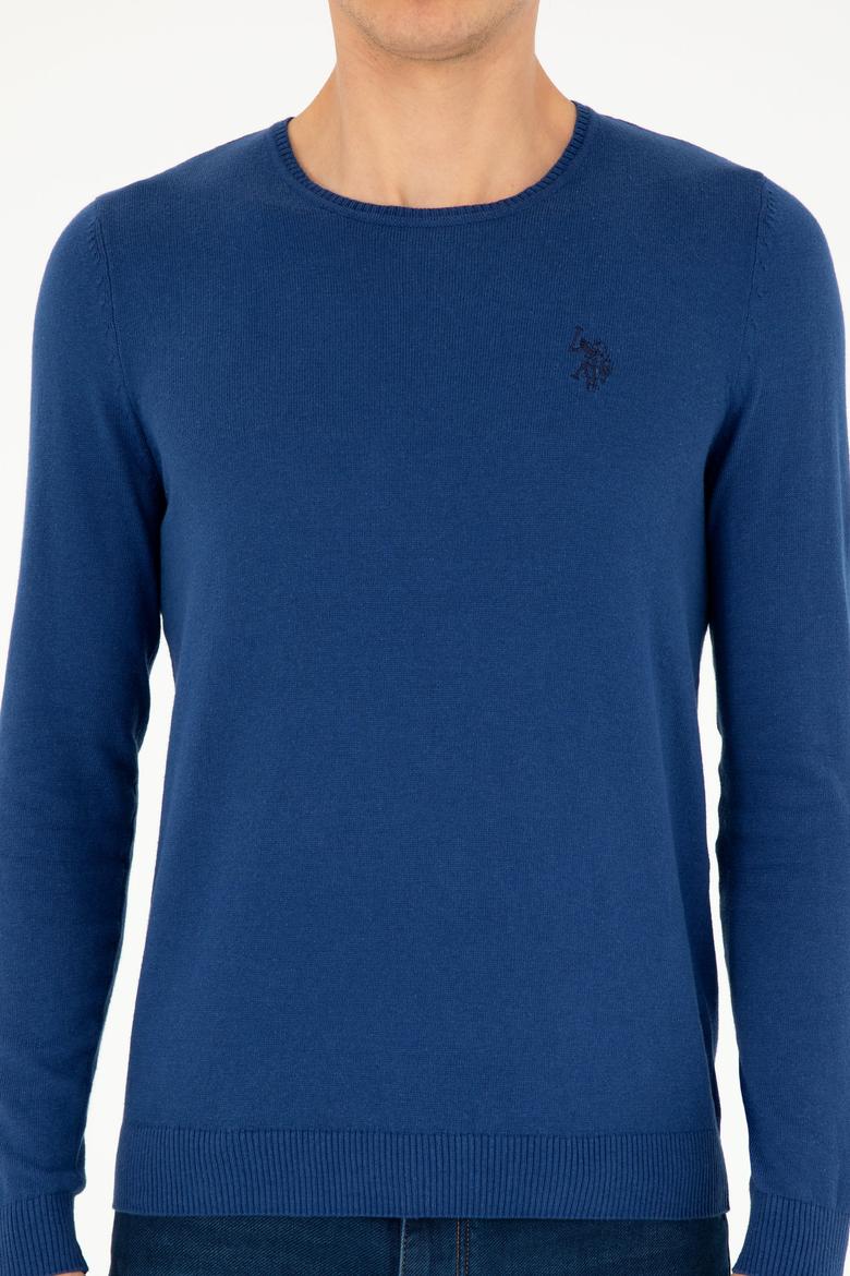 Erkek İndigo Basic Kazak - 50293505132