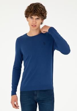 Erkek İndigo Basic Kazak - 50293505132