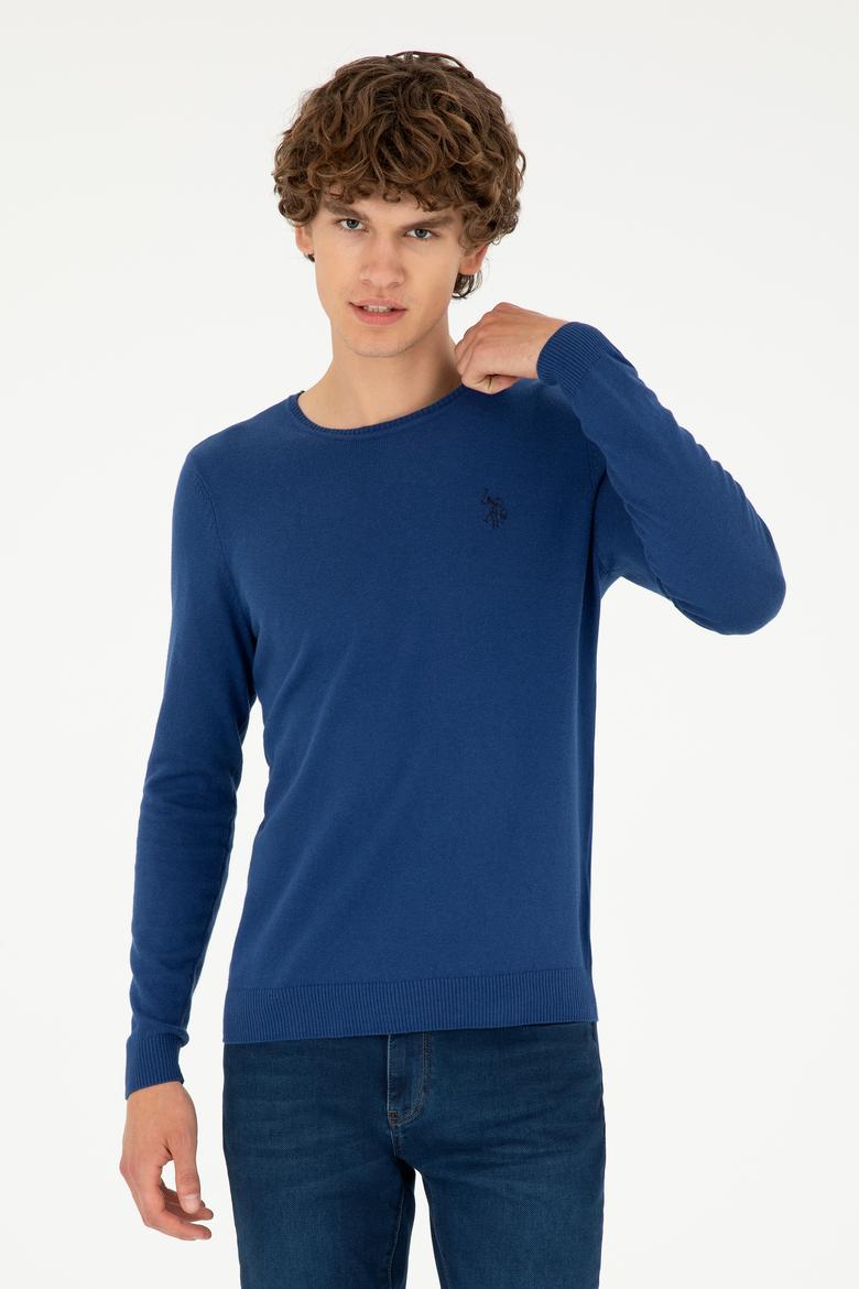 Erkek İndigo Basic Kazak