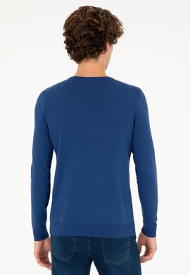 Erkek İndigo Basic Kazak - 50293505132