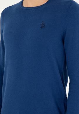 Erkek İndigo Basic Kazak - 50293505132