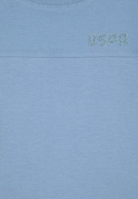 Kız Çocuk Açık Mavi Bisiklet Yaka Sweatshirt - 50296380051