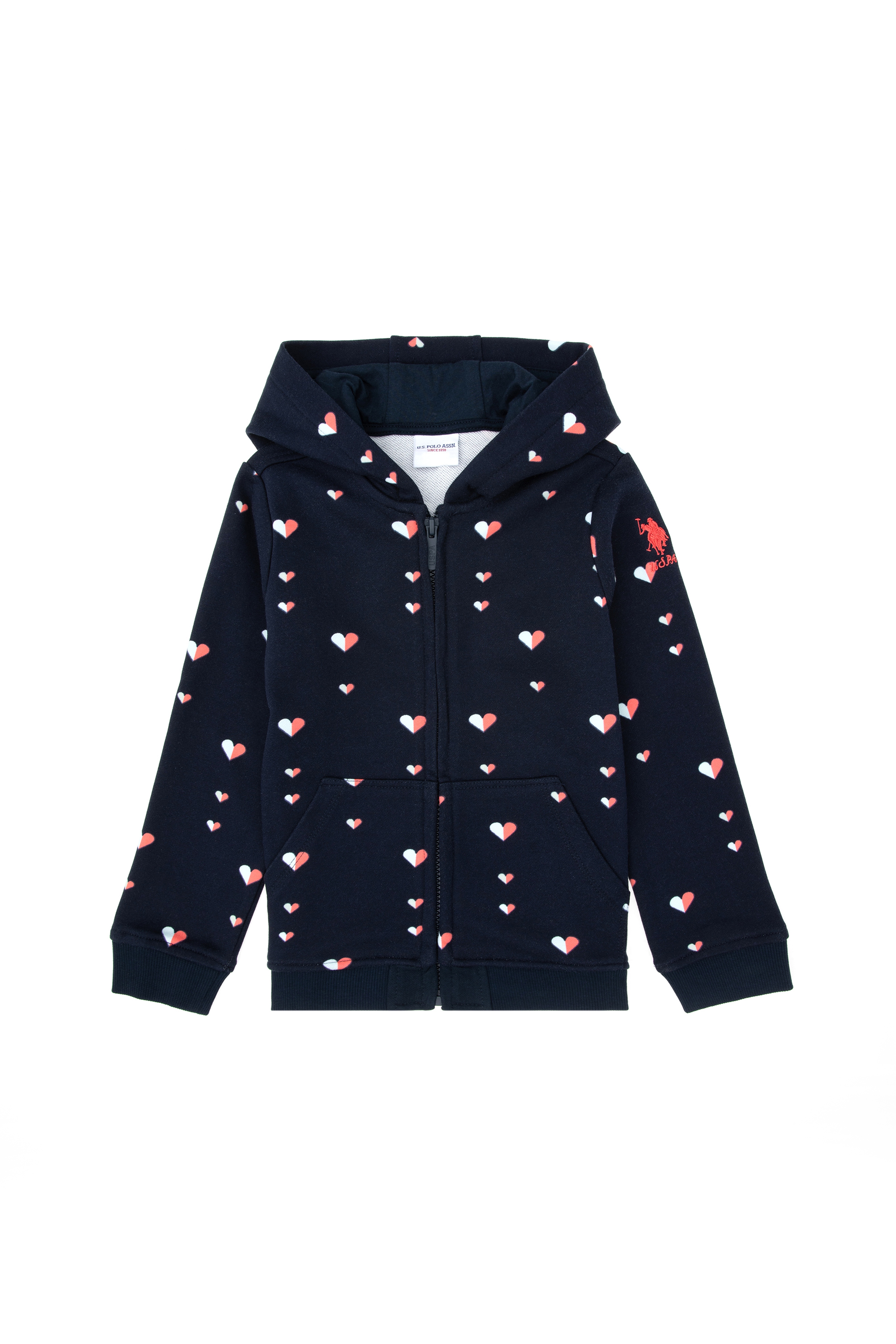 Kız Çocuk Lacivert Kapüşonlu Sweatshirt