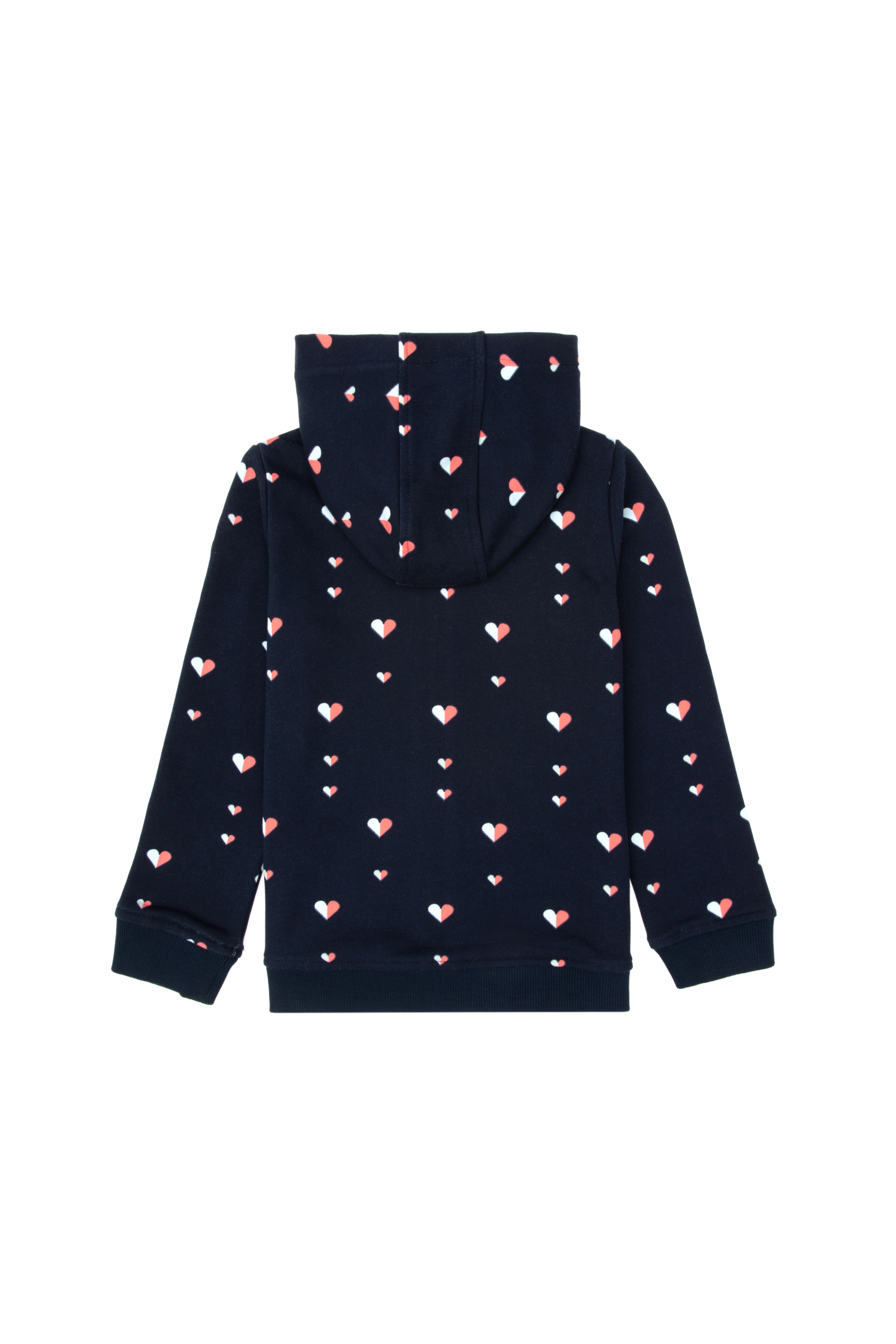 Kız Çocuk Lacivert Kapüşonlu Sweatshirt - Image 4