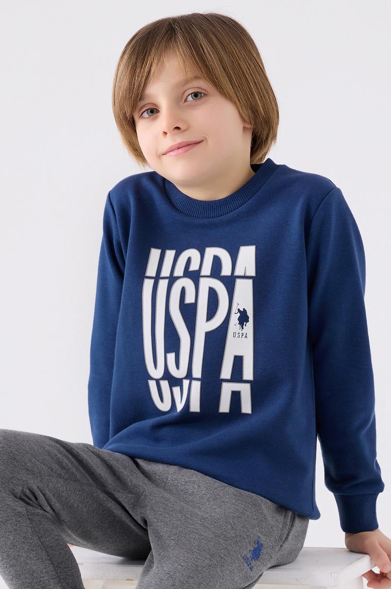 Erkek Çocuk İndigo Pijama Takımı