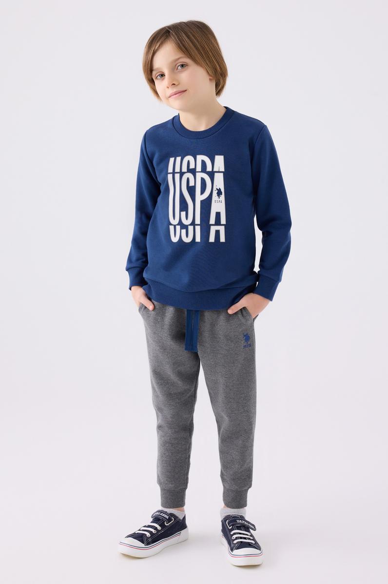 Erkek Çocuk İndigo Pijama Takımı