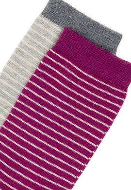 Kadın Fuşya 2'li Soket Çorap - 50298996002