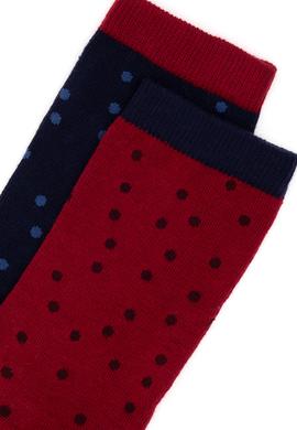Kadın Bordo 2'li Soket Çorap - 50298995001