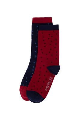 Kadın Bordo 2'li Soket Çorap - 50298995001