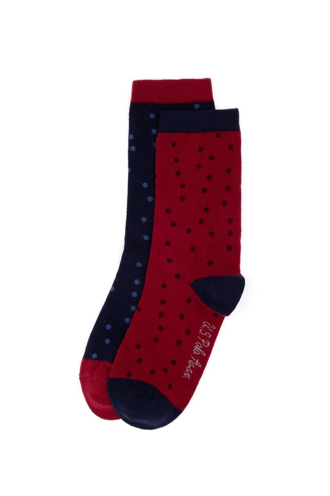 Kadın Bordo 2'li Soket Çorap