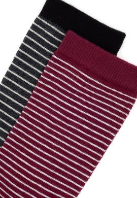 Kadın Bordo 2'li Soket Çorap - 50298996001