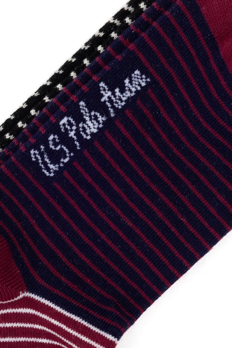 Kadın Bordo 2'li Soket Çorap - 50298996001