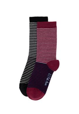 Kadın Bordo 2'li Soket Çorap - 50298996001