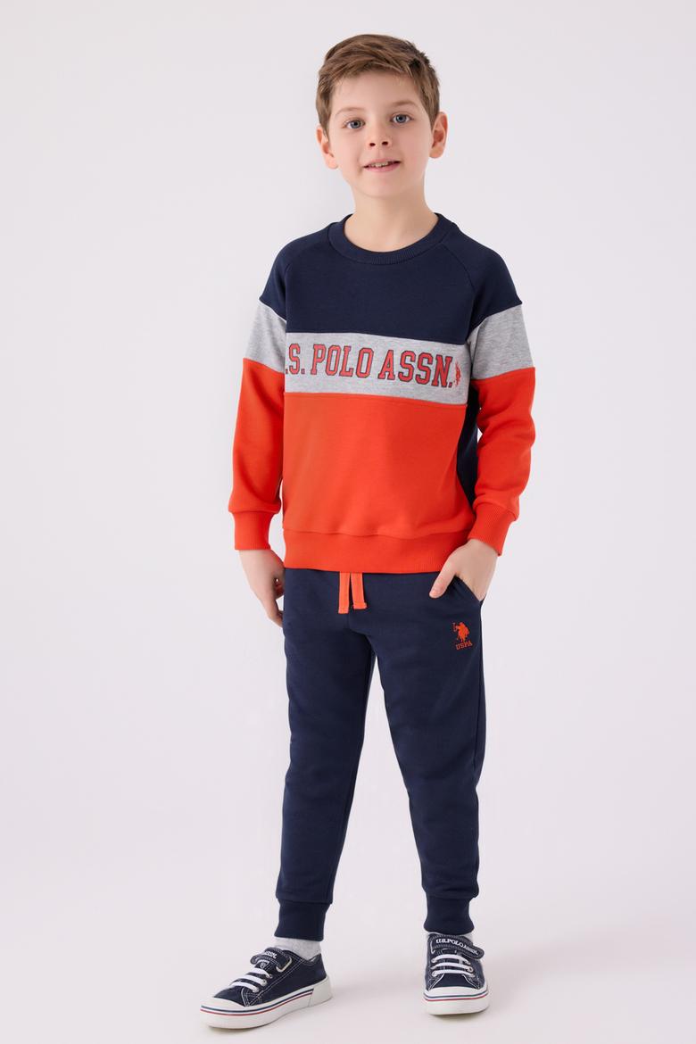 Erkek Çocuk Kiremit Pijama Takımı