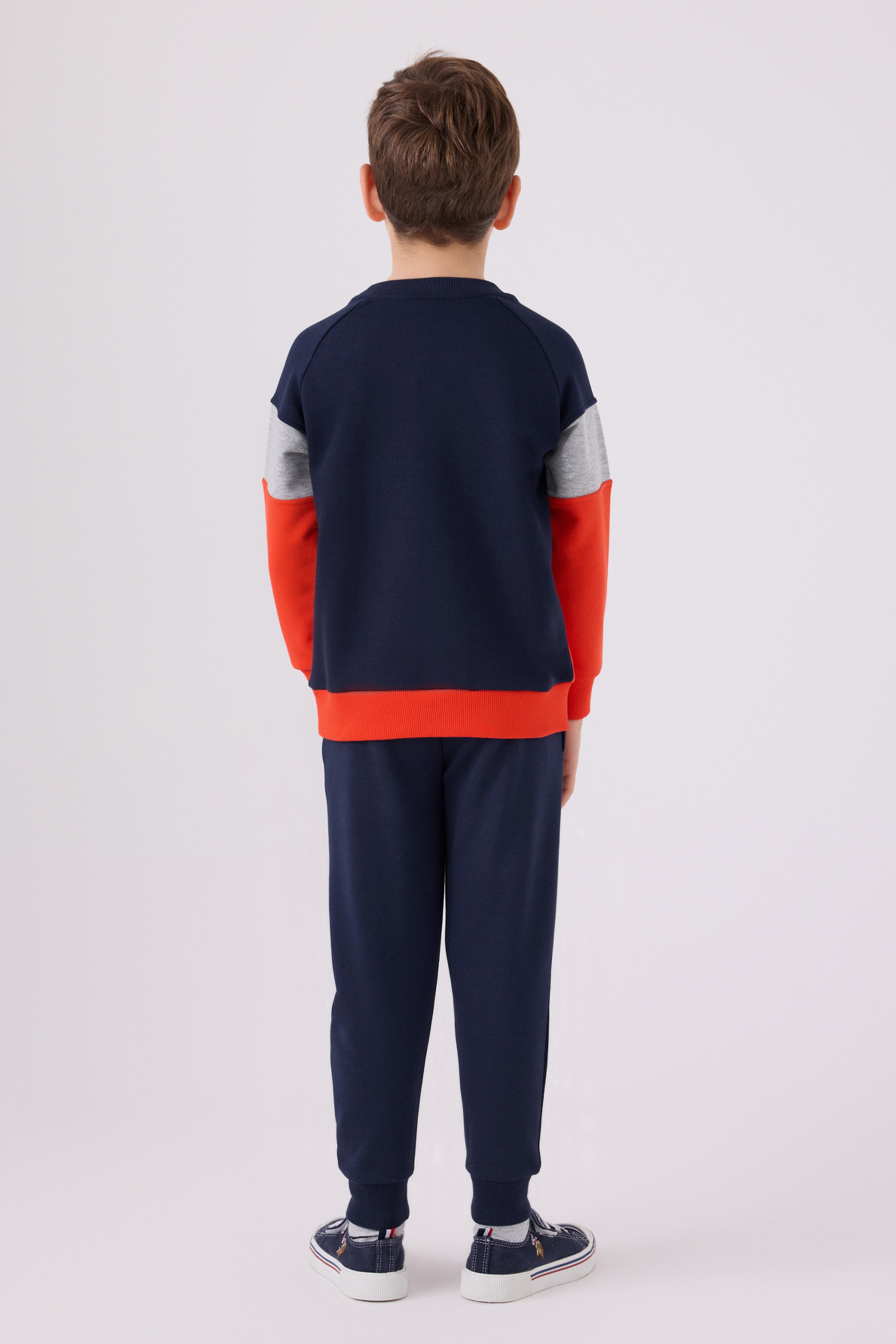 Erkek Çocuk Kiremit Pijama Takımı
