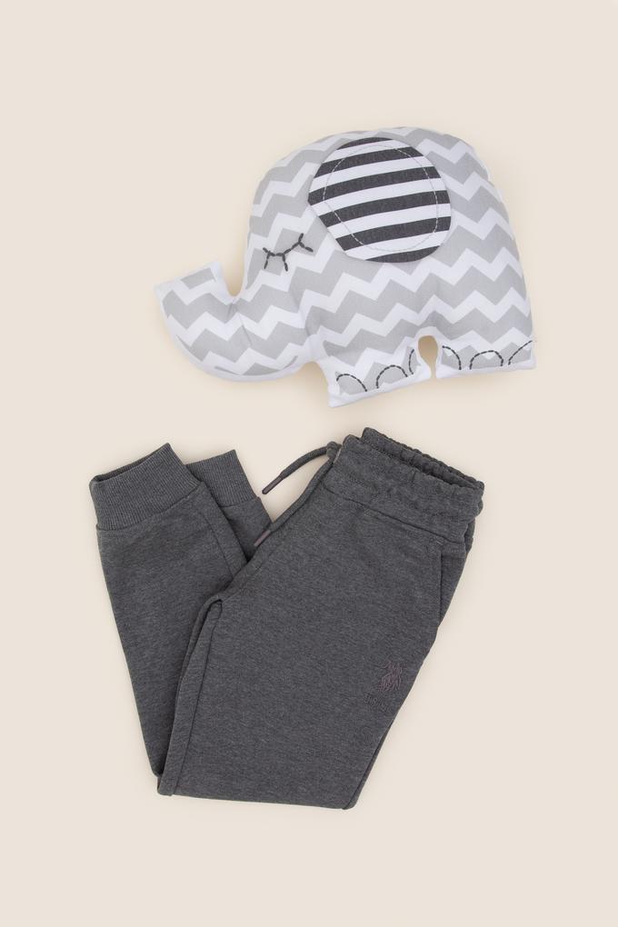 Erkek Çocuk Antrasit Melanj Eşofman Altı