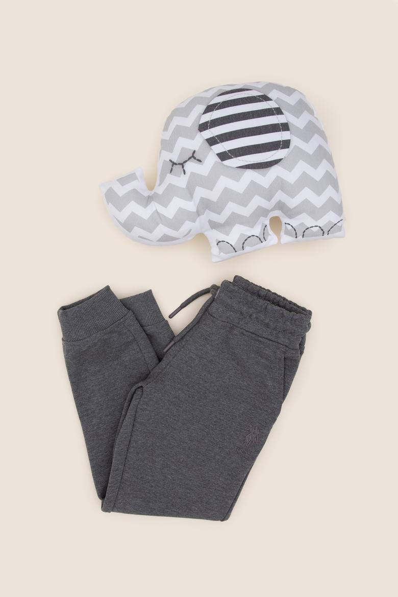 Erkek Çocuk Antrasit Melanj Eşofman Altı