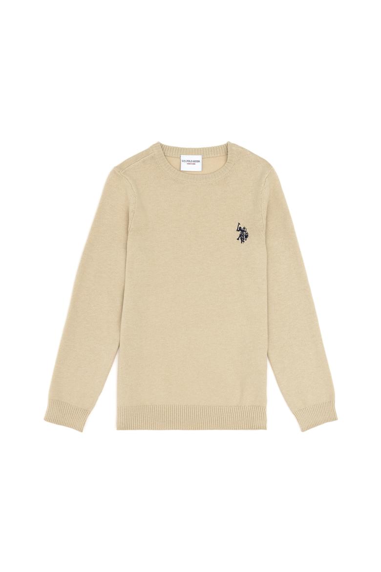 Erkek Çocuk Açık Haki Basic Kazak - 50294188080