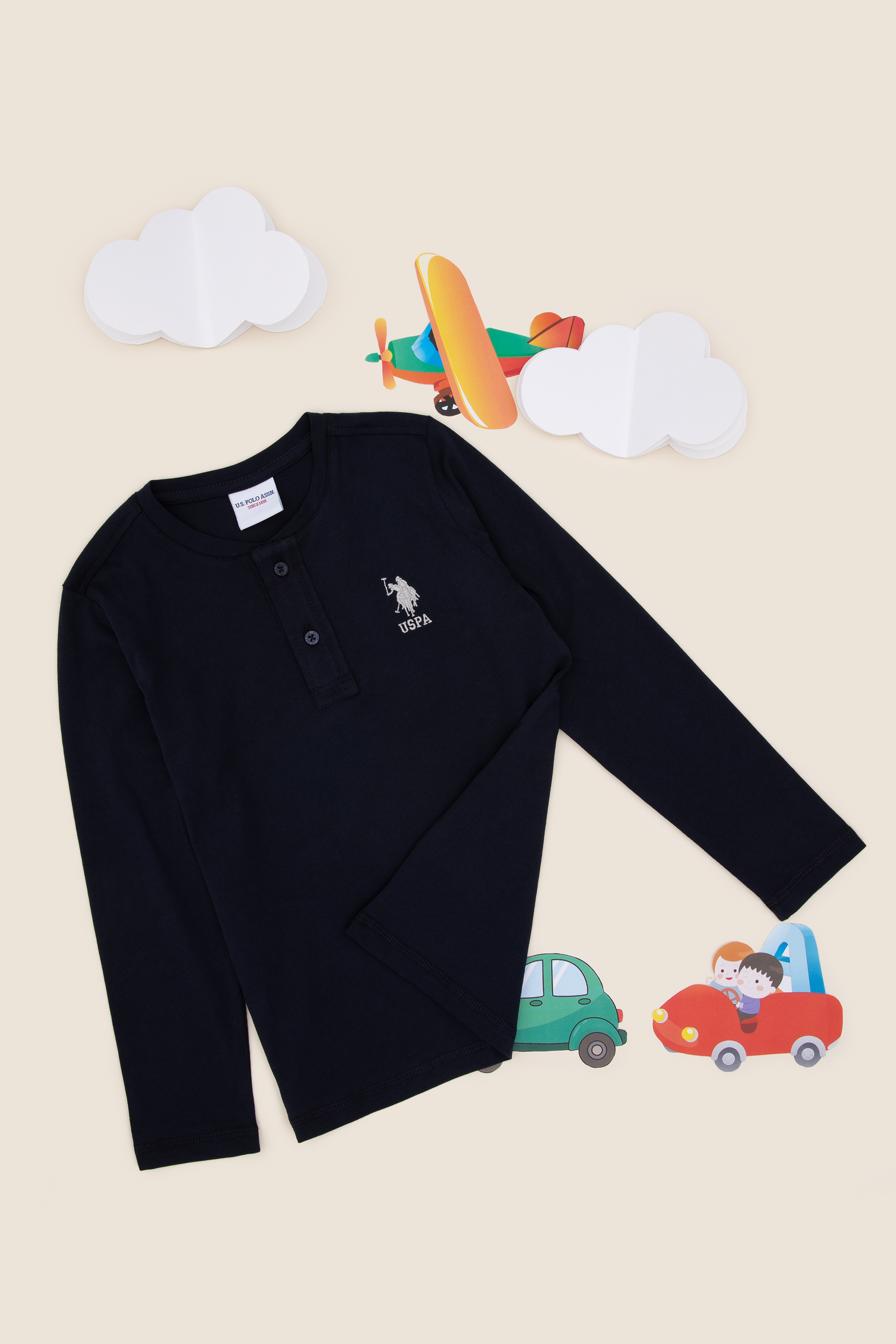 Erkek Çocuk Lacivert Basic Sweatshirt - Image 1