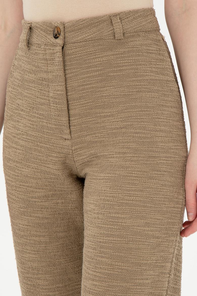 Kadın Haki Örme Pantolon - 50284708003