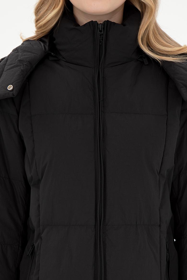 Kadın Siyah Kaban - 50289601007