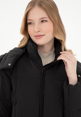 Kadın Siyah Kaban - 50289601007