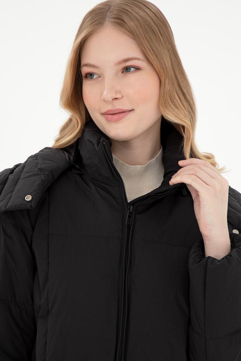 Kadın Siyah Kaban - 50289601007