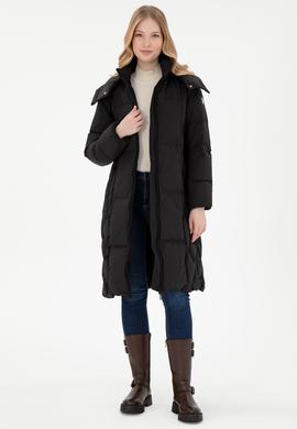 Kadın Siyah Kaban - 50289601007