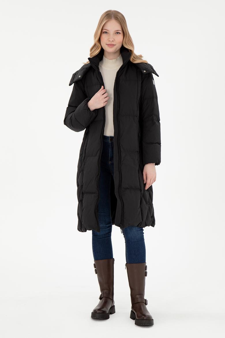 Kadın Siyah Kaban - 50289601007