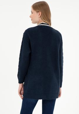 Kadın Lacivert Triko Hırka - 50293071006