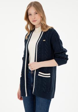 Kadın Lacivert Triko Hırka - 50293071006