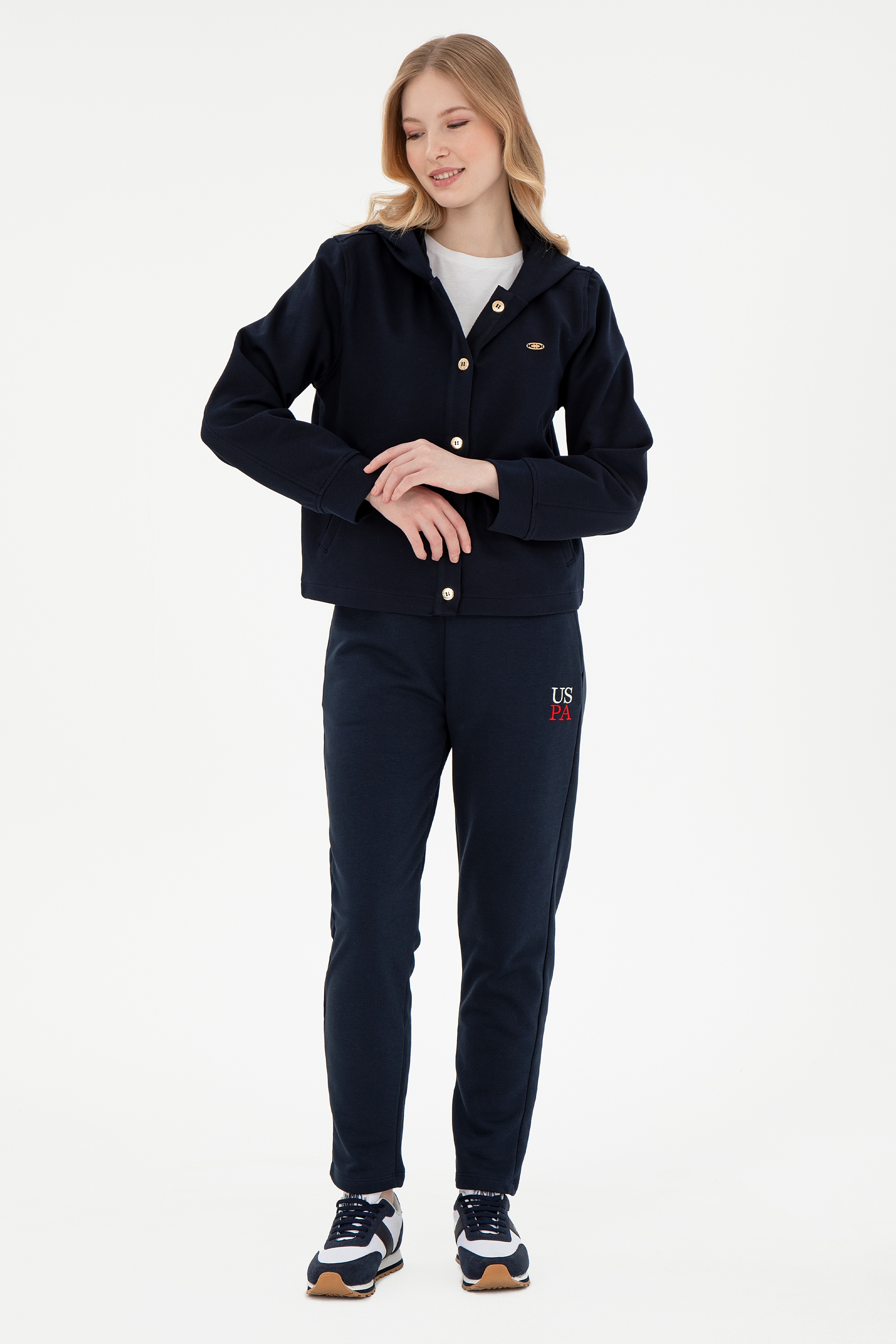 Kadın Lacivert Sweatshirt - Image 4